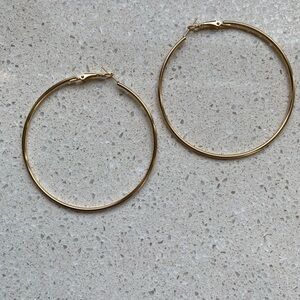 Gold Minimalist Hoop Earrings